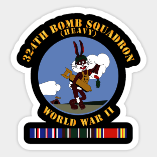 AAC - 324th Bomb Squadron - WWII w EU SVC Sticker